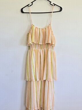 Inspired Hearts Retro 70s Summer Maxi Dress Size Medium